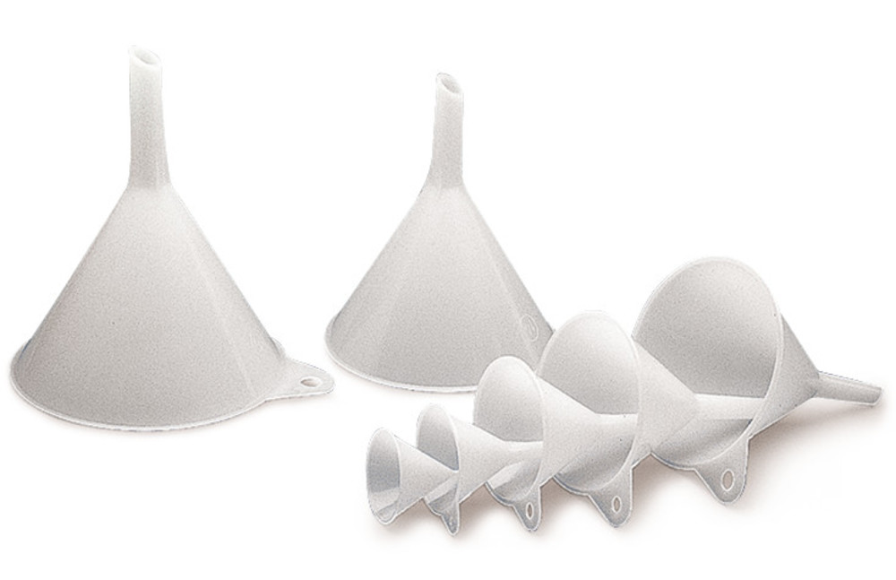 Rotilabo®-plastic funnel, HDPE, Ø top 120 mm, height 145 mm, 1 unit(s)