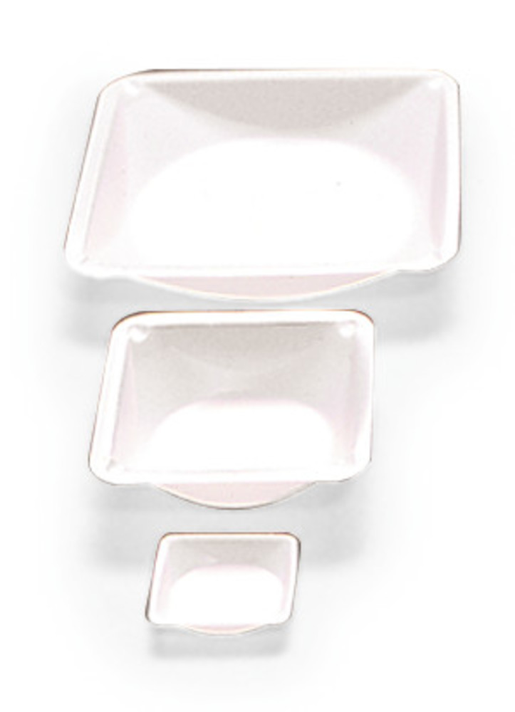 Rotilabo®disposable weigh. tray, antist., 330ml, PS, white, L140 x 140 x H22 mm