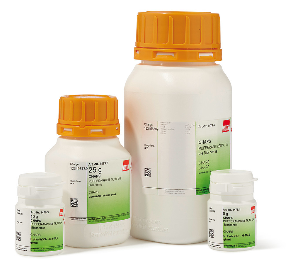 CHAPS, PUFFERAN®, min. 98 %, for biochemistry, 100 g, plastic