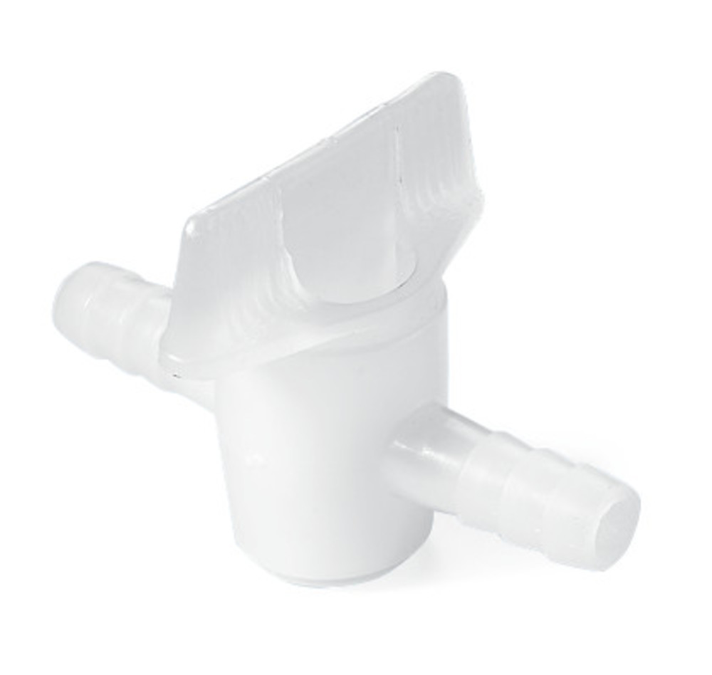 Rotilabo®-tubing connectors, PE, natur. colour., stopcock connect.,L 70mm