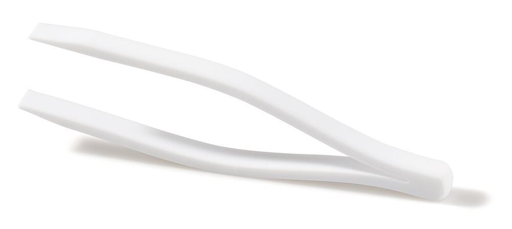 Plastic PTFE tweezers, Flat tips, 100 mm, 1 unit(s)
