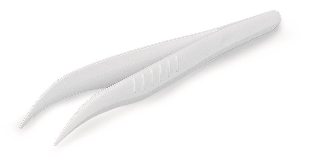 Disposable 130 mm SteriPlast® tweezers, Angled, pointed, sterile, 100 unit(s)