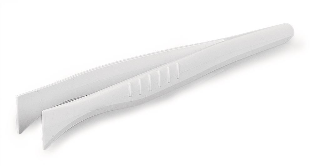 Disposable 130 mm SteriPlast® tweezers, Straight, flat tips, sterile