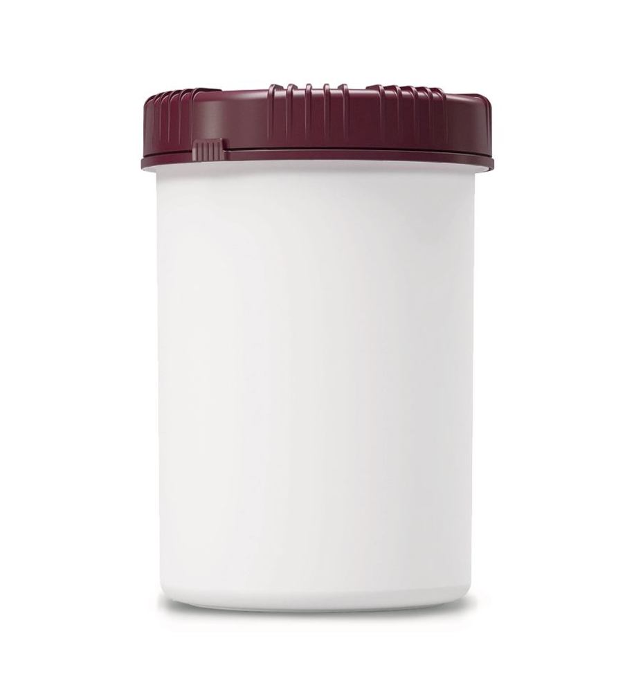 Packo wide-neck jar, white, HDPE, With screw cap and stopper, 1000 ml — Carl Roth, cod 1A5P.1