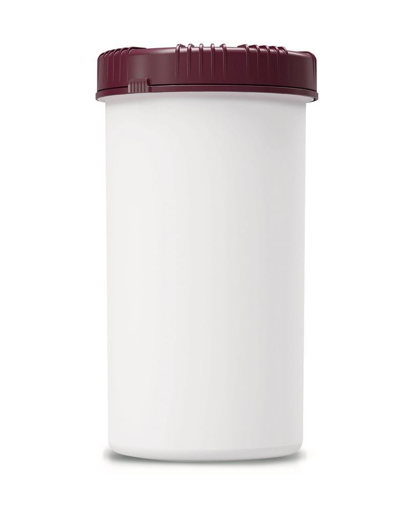 Packo wide-neck jar, white, HDPE, With screw cap and stopper, 1300 ml — Carl Roth, cod 1A5T.1