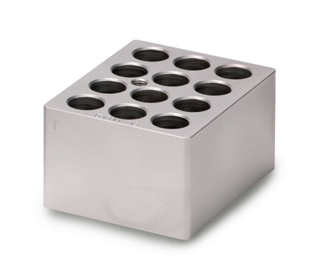 Interchangeable block for SBH200D, For 12 x Ø 16 mm tubes, 75 x 95 x 50 mm
