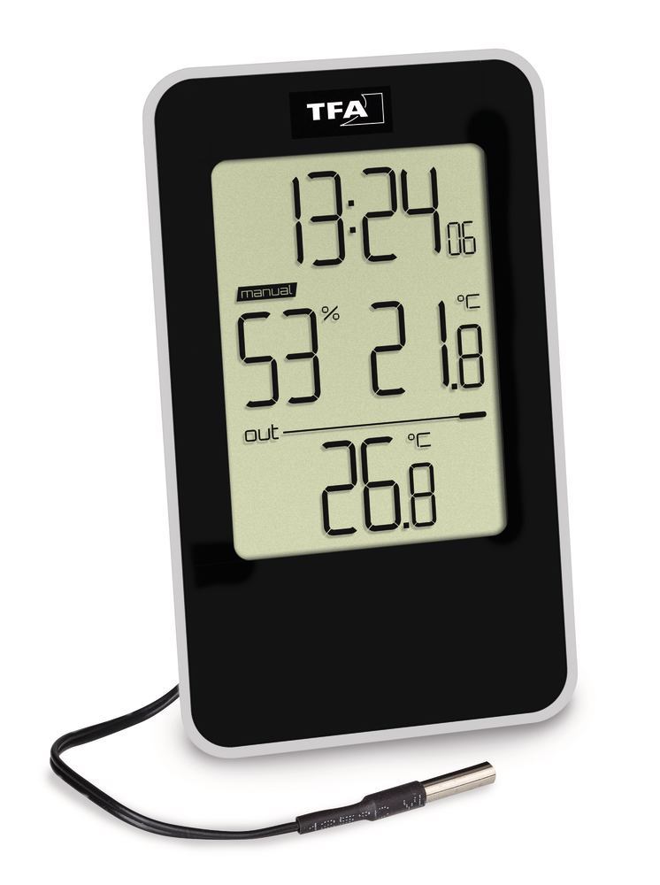 Thermohygrometer w. cable sensor, 20-95%, 1 unit(s)