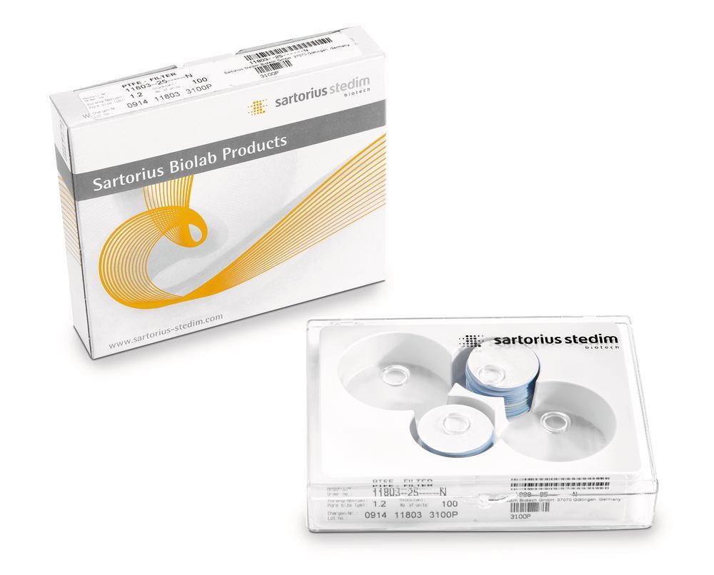 PTFE membrane filters, 1.2 µm, 47 mm, 100 unit(s)