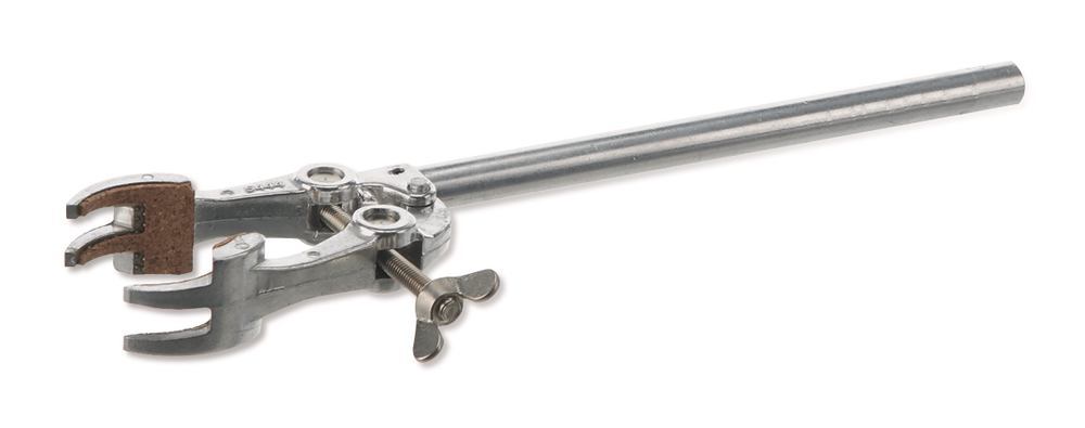 Stand clamp, universal, aluminium, 4-finger with cork coating, 0-80 mm — Carl Roth, cod 1C50.1