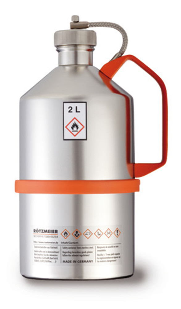 Safety laboratory canister, Stainless steel, with screw cap, 0.5 l, 1 unit(s) — Carl Roth, cod 1CN4.1
