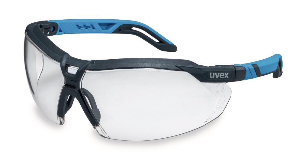 i-5 safety glasses, anthracite/blue, clear lens, 1 unit(s)