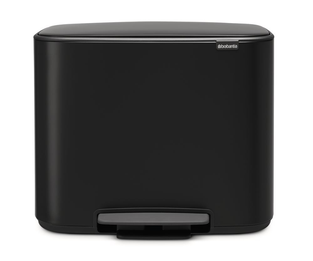 Bo pedal bin, two compartments, 11 + 23 l, black, 1 unit(s)