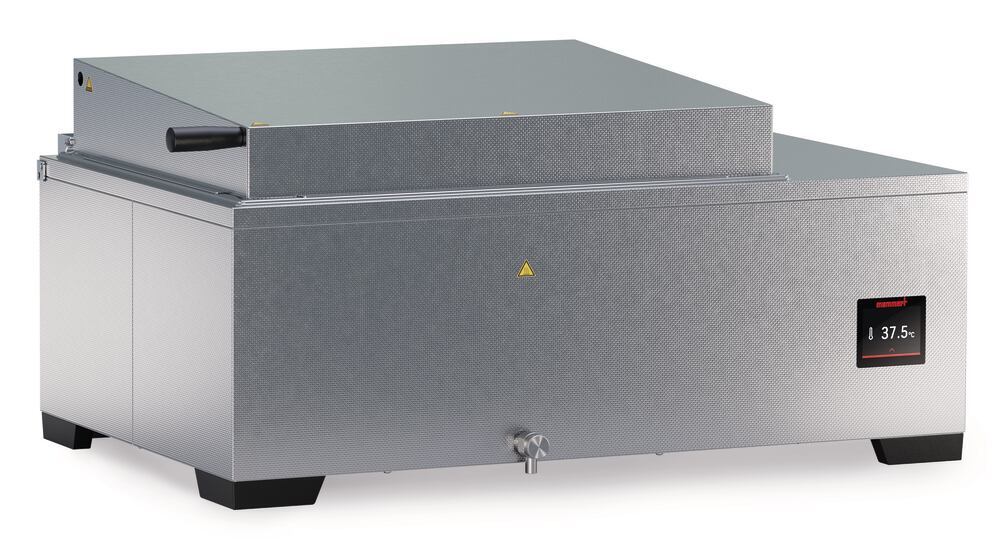 WTB 50 water bath incl. flat cover with, Rings and slanting cover, draincock,