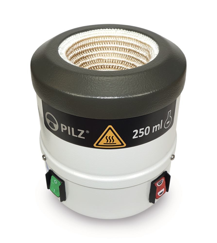Pilz® LP2 Protect heating mantle, Two heat zones, up to 450 °C, 250 ml