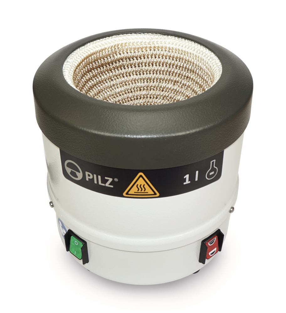 Pilz® LP2 Protect heating mantle, Two heat zones, up to 450 °C, 1000 ml
