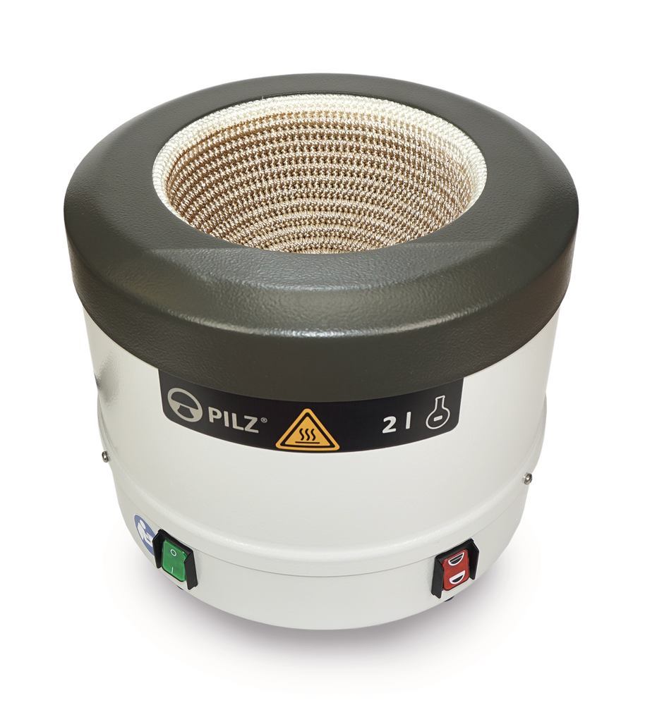 Pilz® LP2 Protect heating mantle, Two heat zones, up to 450 °C, 2000 ml