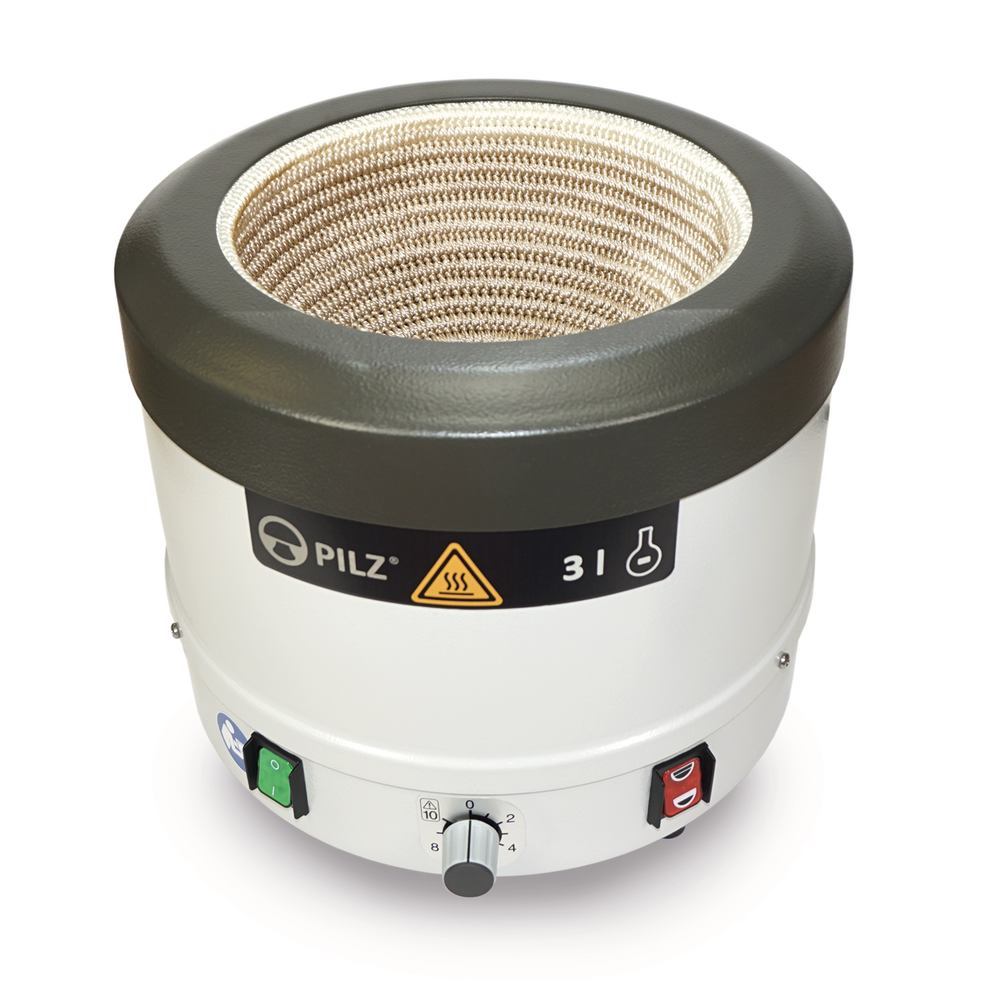 Pilz® LP2ER Protect heating mantle, Two heat zones, up to 450 °C, 300 ml