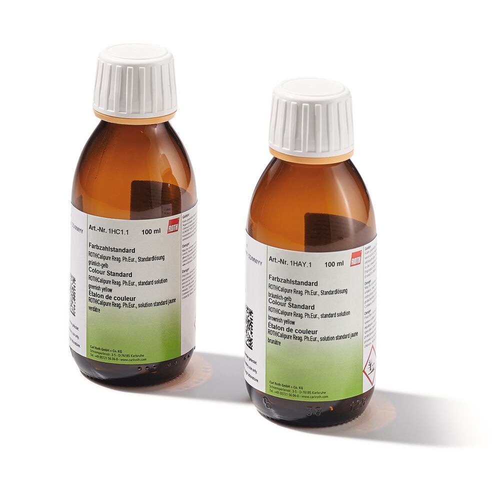 Colour Standard ROTI®Calipure, Reag. Ph.Eur, standard solution red, 100 ml