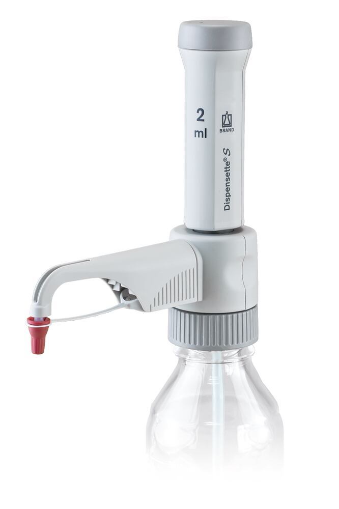 Dispensette® S, Fixed-volume, without recirculation valve, volume 2 ml