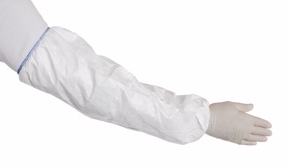 TYVEK 500 sleeves , White, 50 cm, elasticated at the ends, 20 unit(s)