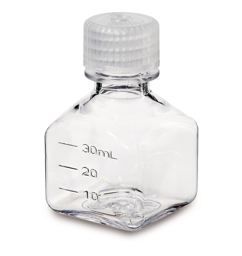 Narrow mouth bottle square, , PC, 30 ml, 12 unit(s) — Carl Roth, cod 1L1E.1