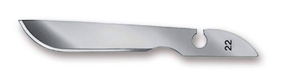 Scalpel blades, type 22, non-sterile, 144 unit(s)