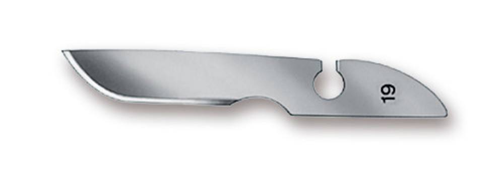 Scalpel blades, type 19, sterile, 144 unit(s)