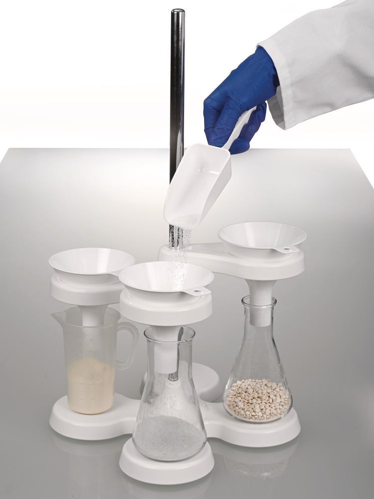 Disposable powder funnel, PS, , white, non-sterile, 10 unit(s)