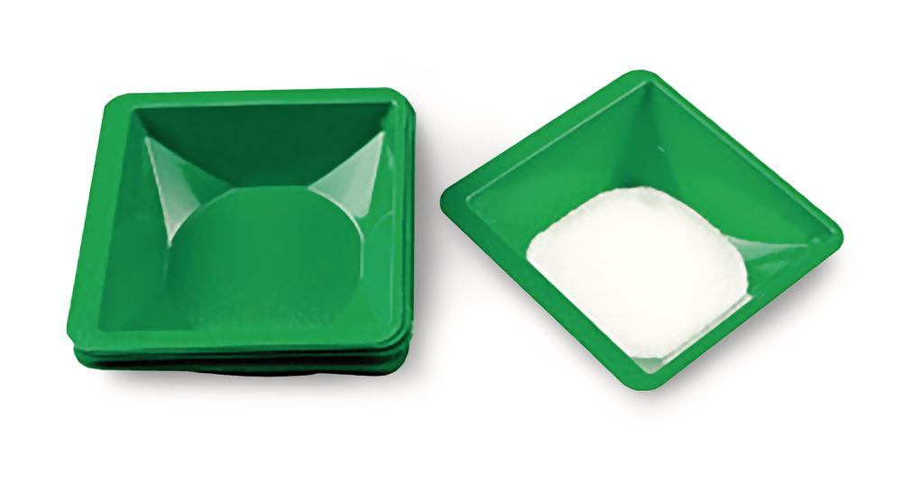 Compostable weighing pan, green, 91.4 x 91.4 mm, 500 unit(s)