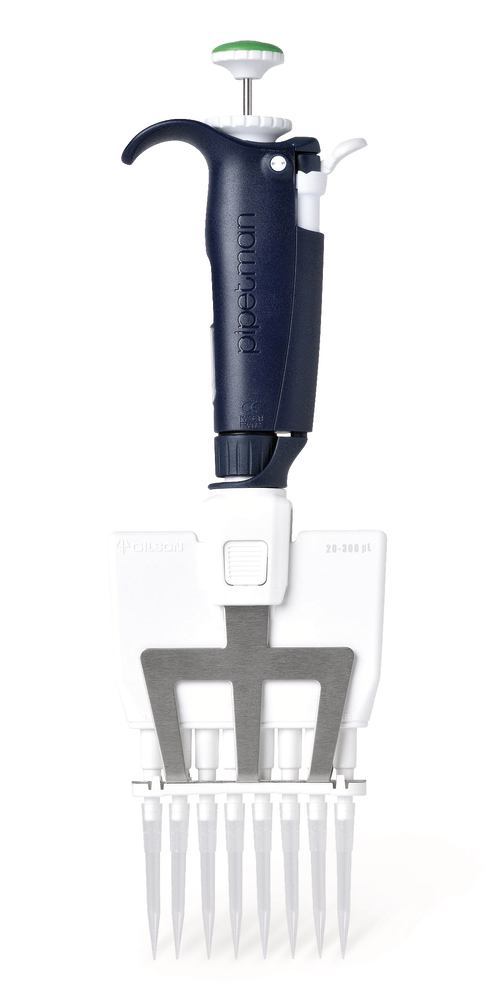 Multi-channel microlitre pipette, Pipetman® L 8-channel, 20-300 µl, 1 unit(s)
