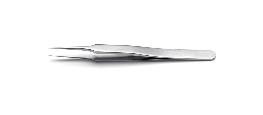 ROTILABO® precision tweezers, Straight SA type 4, L 110 mm, SS 0.08 mm