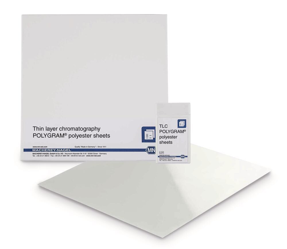 TLC Plates POLYGRAM Polyamide-6, 20x20 cm, polyester foil, 0.1 mm, 25 unit(s)