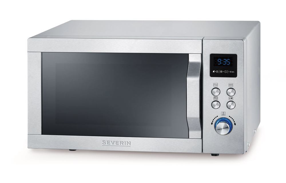 Microwave oven w. grill- /hot air funct., Interior space approx. 25 l, 900 W,