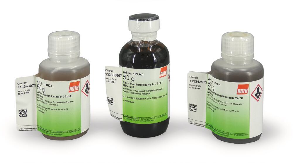 Yttrium Standard Solution,  in 75 cSt Hydrocarbon Oil ROTI®Star, 50 g, glass