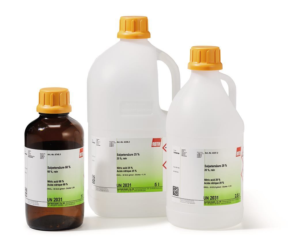 Nitric acid , 10 %, pure, 5 l, plastic