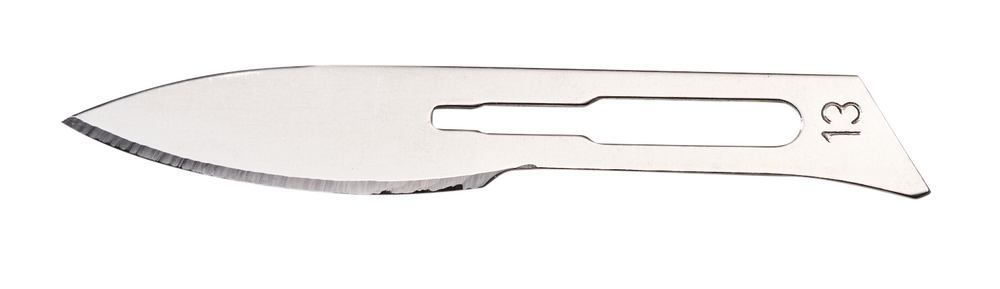 Scalpel blades, type 13, Sterile, 100 unit(s)