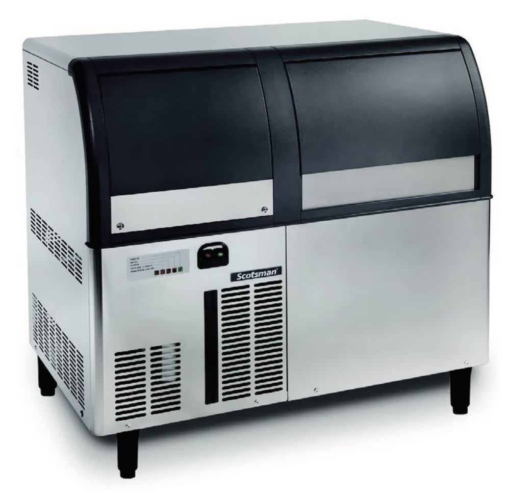 Flake ice machine with ice storage tank, SCOTSMAN® EF 127 OX, max. 126 kg,