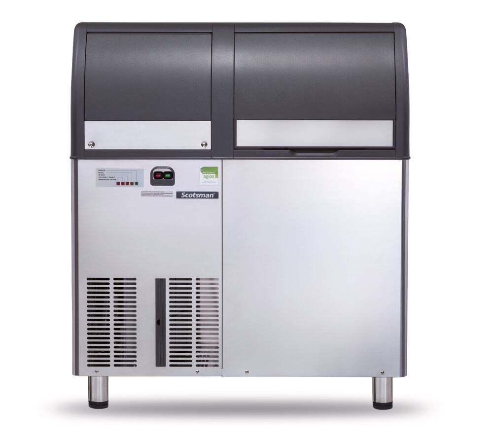 Flake ice machine with ice storage tank, SCOTSMAN® EF 157 OX, max. 190 kg,