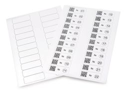A4 cryogenic labels, white, 67 x 25 mm, 20 sheet(s)