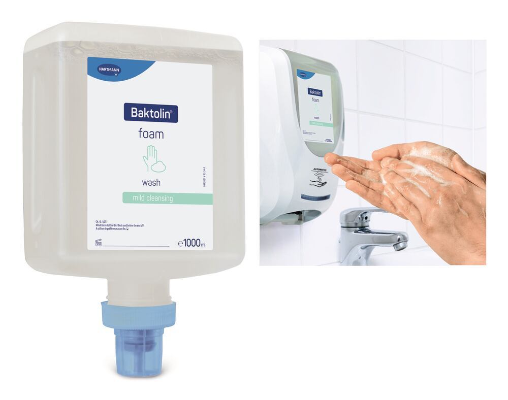 Baktolin foam hand cleansing foam, Bottle for CleanSafe dispensers, 1000 ml