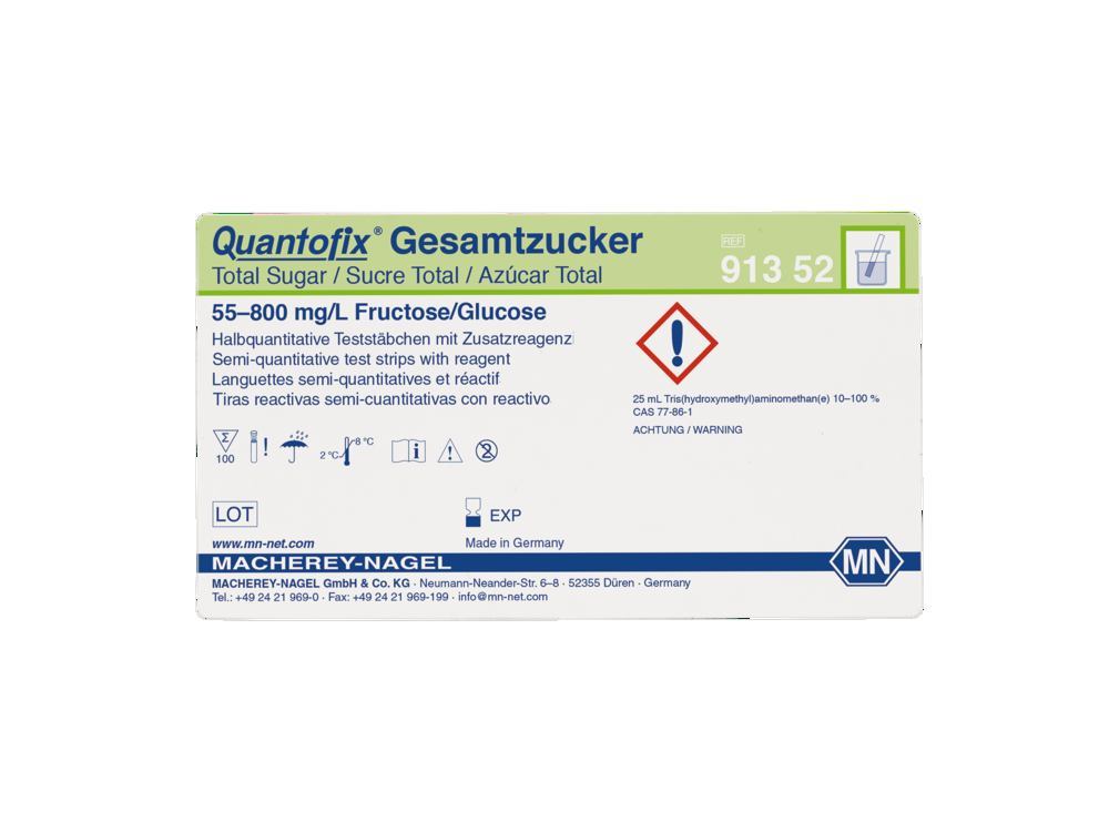 Quantofix® test strips, Total sugar, 100 unit(s)