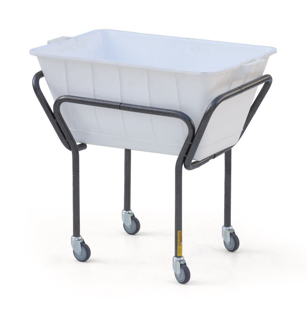 Plastic tub, HDPE, white, L 900 x W 540 x H 390 mm, 1 unit(s)