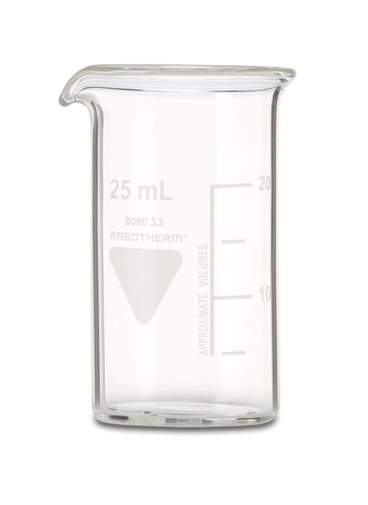 RASOTHERM beaker, tall, 25 ml, 10 unit(s)