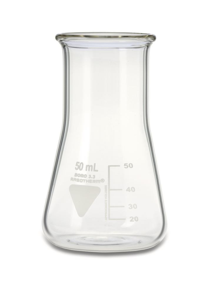 RASOTHERM wide-neck Erlenmeyer flasks, 50 ml, 10 unit(s)