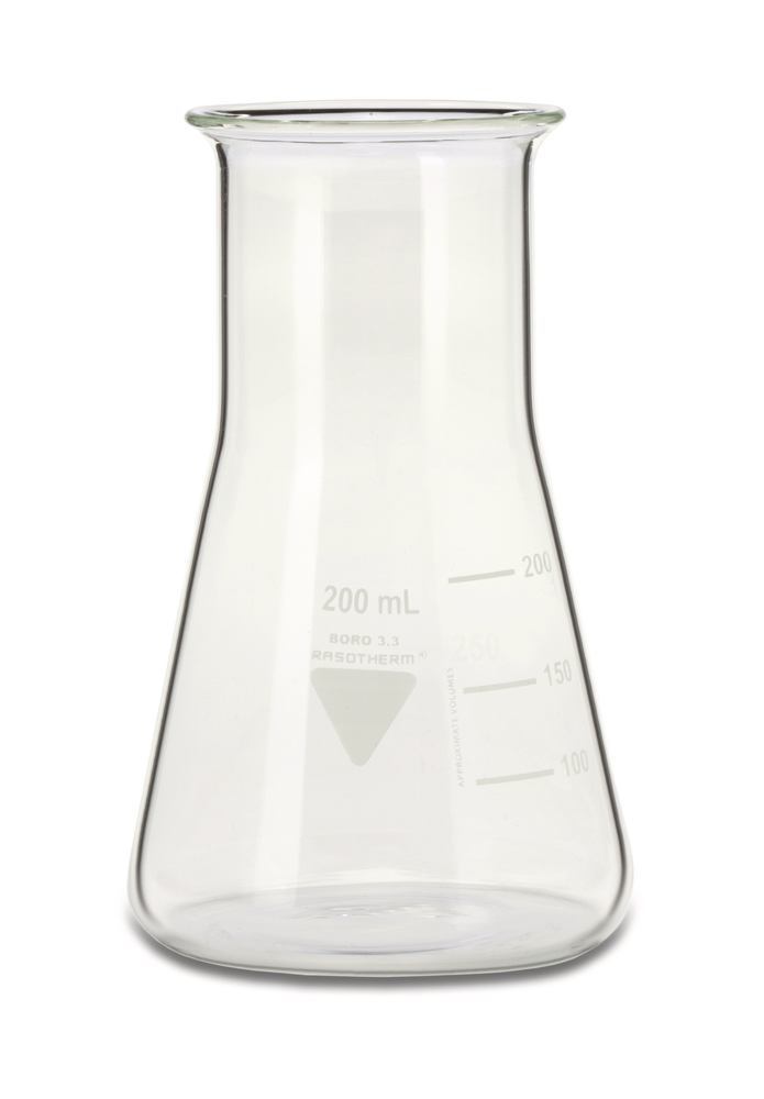 RASOTHERM wide-neck Erlenmeyer flasks, 200 ml, 10 unit(s)