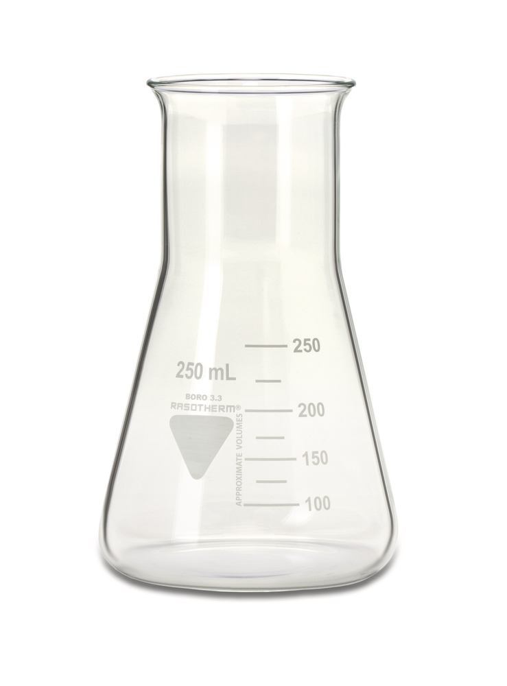 RASOTHERM wide-neck Erlenmeyer flasks, 250 ml, 10 unit(s)