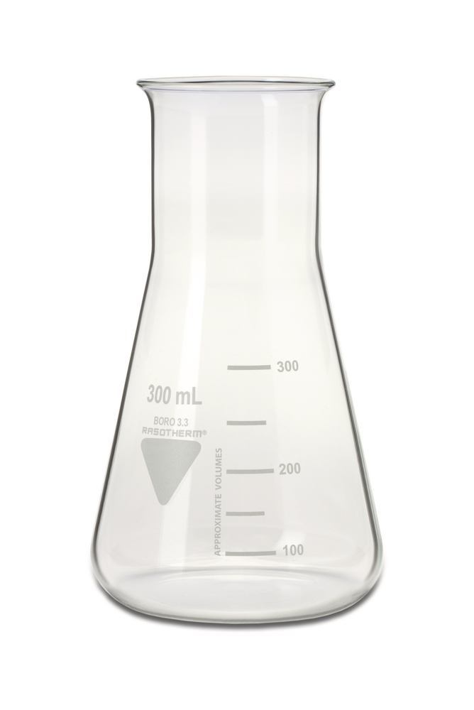 RASOTHERM wide-neck Erlenmeyer flasks, 300 ml, 10 unit(s)