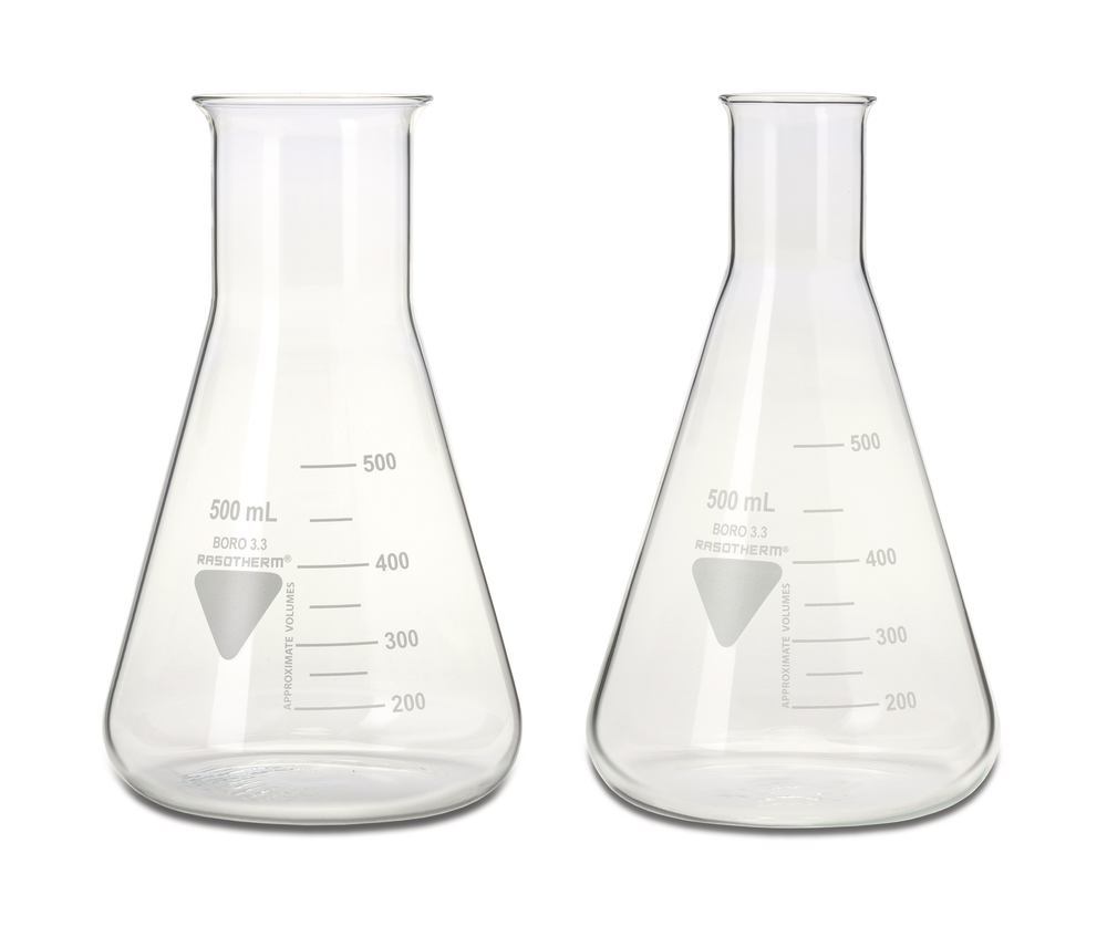 RASOTHERM wide-neck Erlenmeyer flasks, 2000 ml, 10 unit(s)
