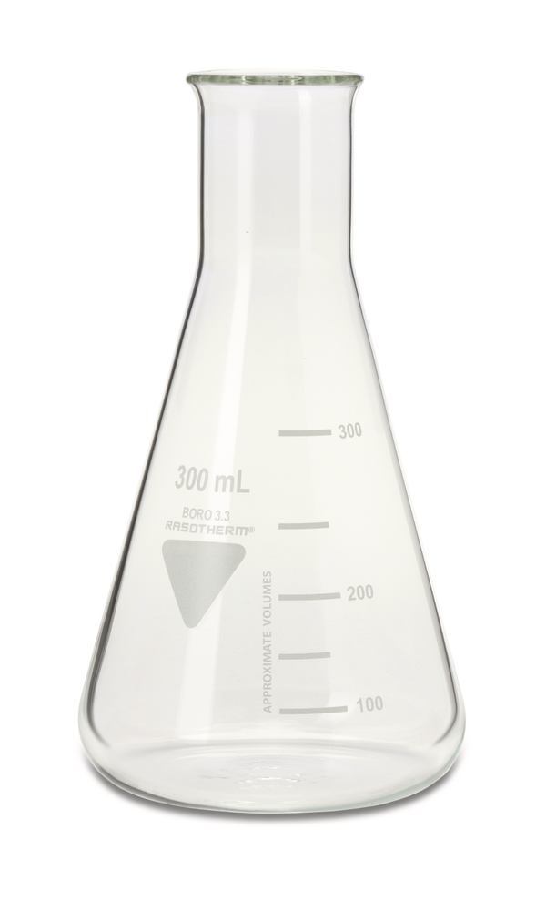 RASOTHERM narrow-neck Erlenmeyer flasks, 300 ml, 10 unit(s)