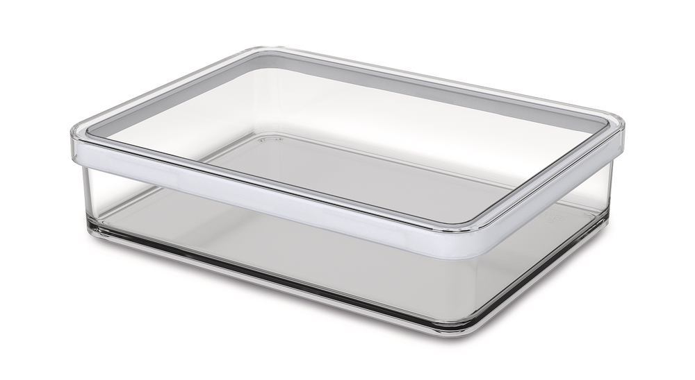 LOFT Square box, White styrene-acrylonitrile (SAN) 1000ml, 1 unit(s)